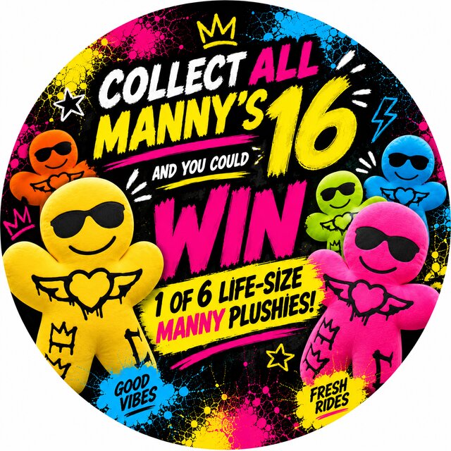 Collect all 16 Mannys and win